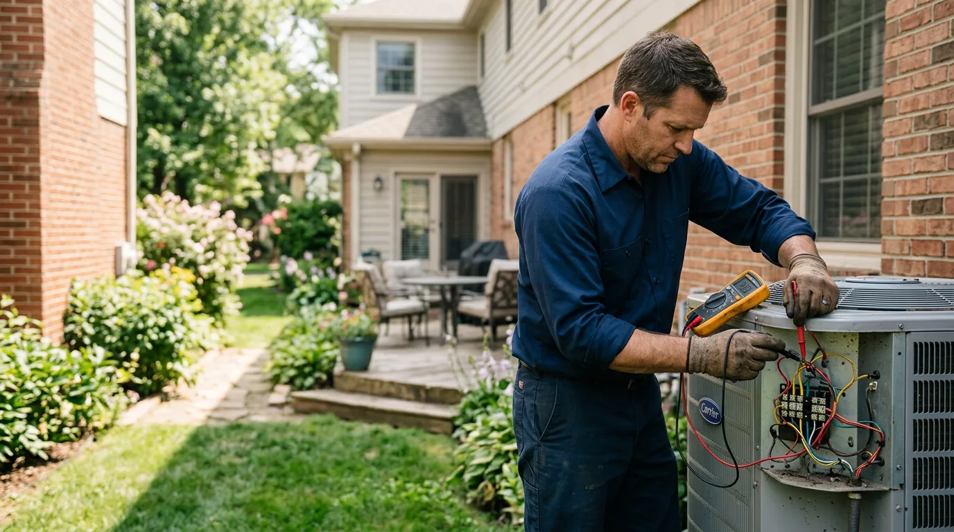HVAC technician working near Art, TX